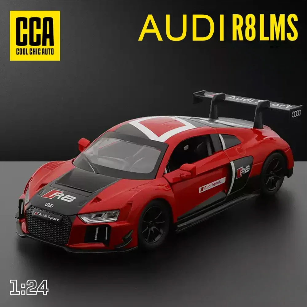 1:24 AUDI R8 LMS Миниатюрные модели игрушек литые под давлением металлические