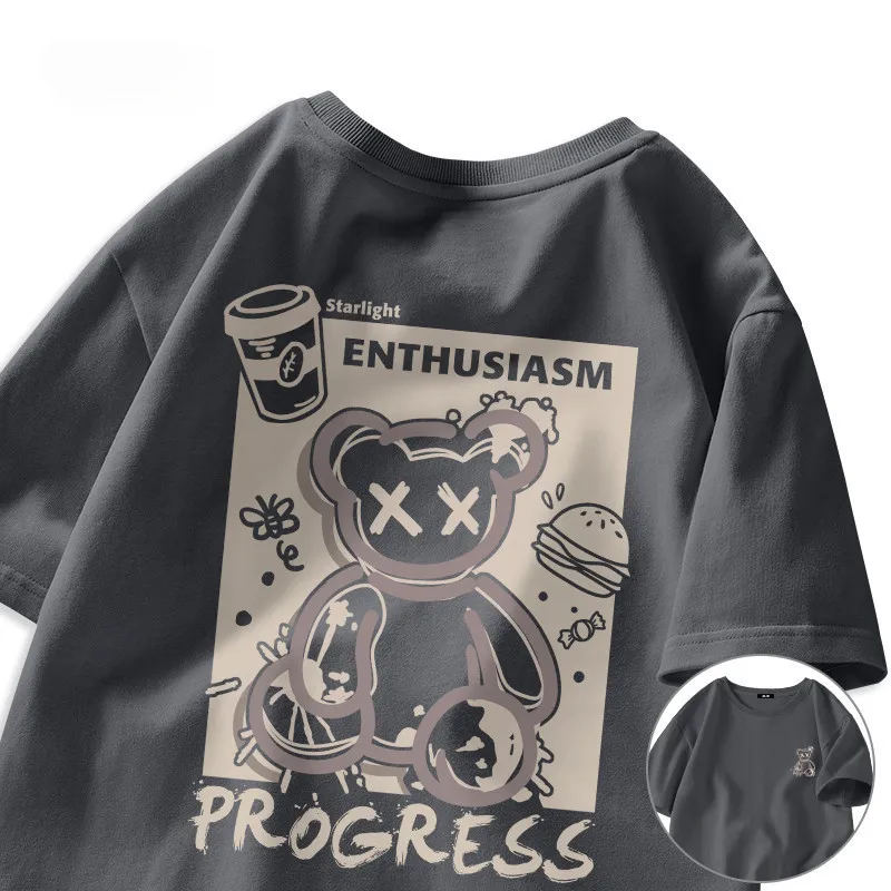 Большая футболка с короткими рукавами в стиле ретро граффити Street Bear