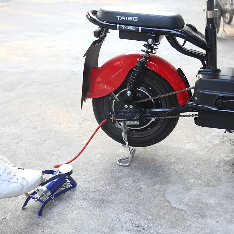 

Mini foot pump Portable high pressure foot pump car car with foot charge pump