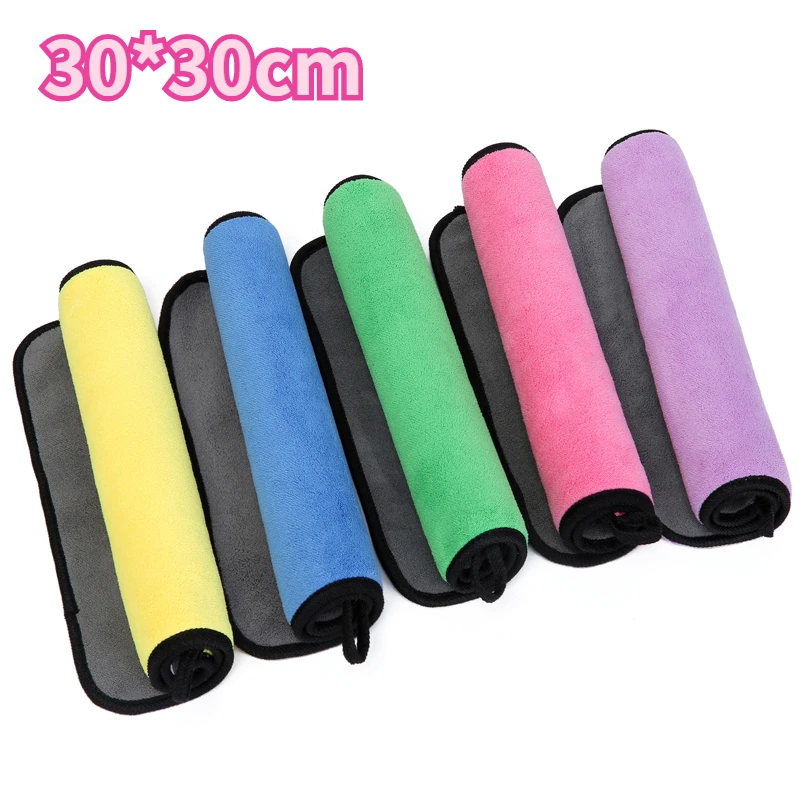 

30*30cm Microfiber Car Wash Cleaning Drying Polishing Towel Kitchen Towels Dishcloth Kitchen Accessories