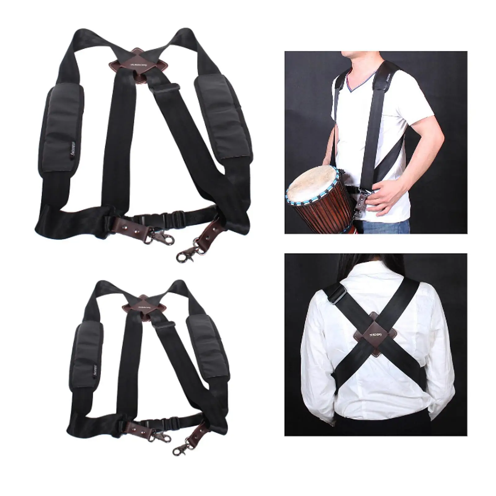 Регулируемый плечевой ремень с утолщенной накладкой для ручного барабана