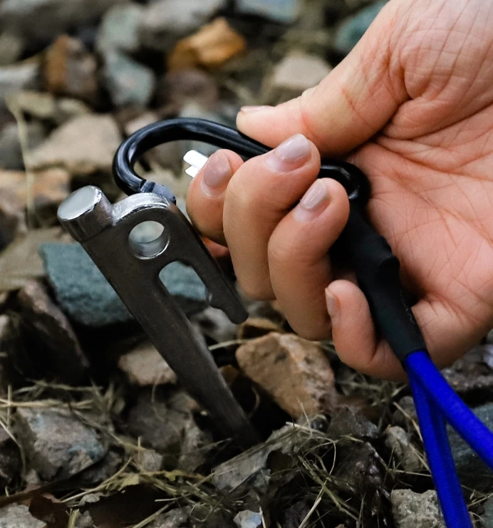 Эластичный веревочный крючок для палатки пешего туризма портативный аксессуар
