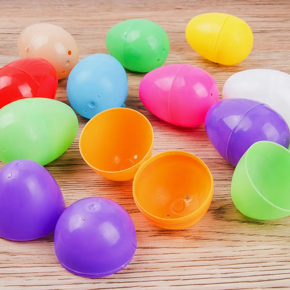 

5pcs Toys Accessories Easter Decor Add Treats Decoration Fillable Egg Plastic Party Decor Easter Eggs