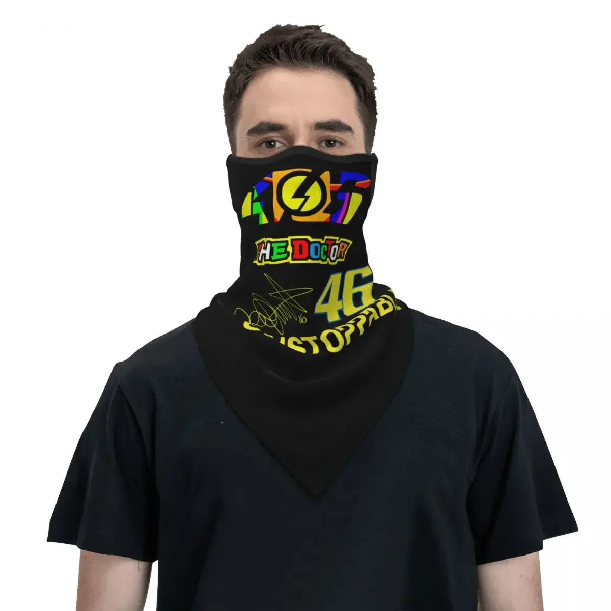 

Rossi Bandana Neck Gaiter Winter Neck Warmer Men Windproof Wrap Scarf for Ski Motorcycle Racing Face Mask