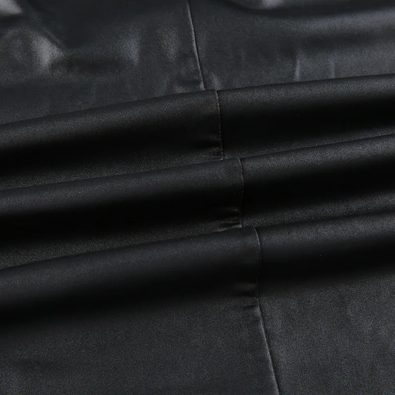 Бандажное платье из искусственной кожи с открытой спиной сексуальное тонкое