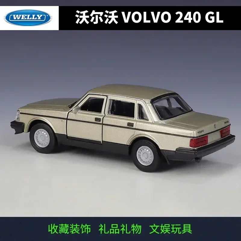 Модель литая автомобиля WELLY 1:36 VOLVO 240 GL модель из металлического сплава детские