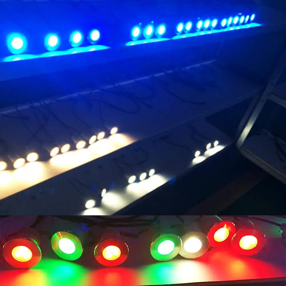 Светодиодный точечный светильник DMX 512 3 Вт из нержавеющей стали 24 В постоянного