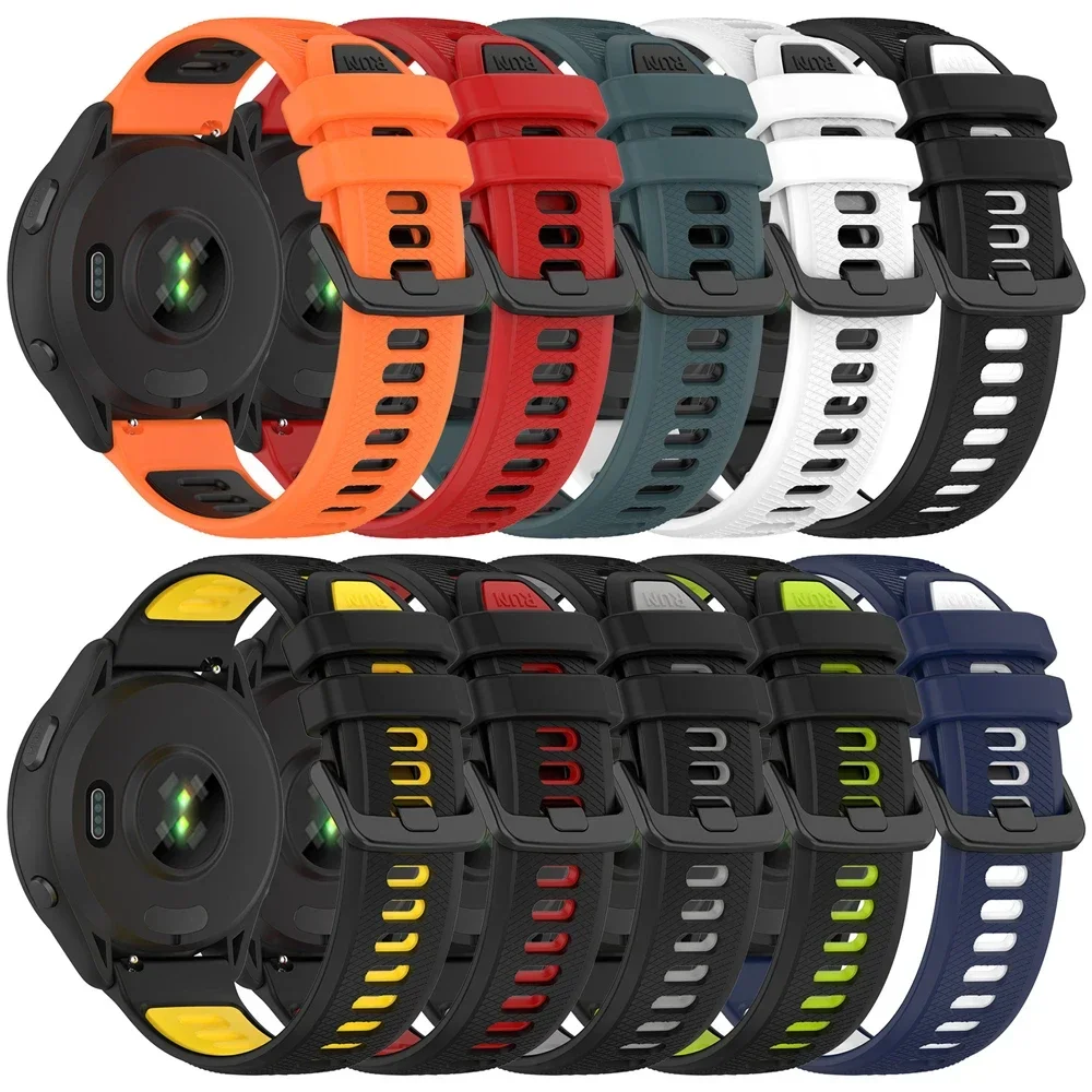 Силиконовый ремешок для Huami AMAZFIT BIP 5 Band GTR 4/GTR 3 Pro 2 2e 47/42 мм GTS 4 mini Bip Браслет 20 22