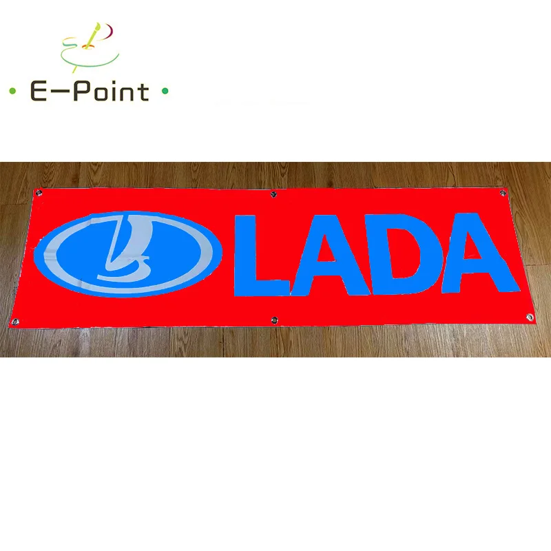 130GSM 150D Material Russia Lada Car Banner 1.5ft*5ft (45*150cm) Size for Home Flag Indoor Outdoor Decor yhx252