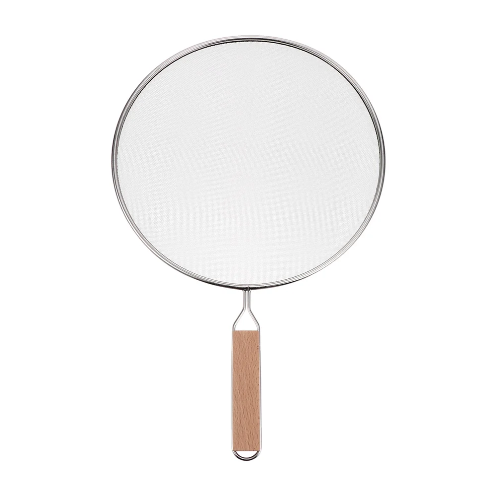 

Splatter Screen Guard Oil Grease Pan Frying Cover Shield Mesh Skillet Lid Cooking Fine Pot Stainless Barrier Hot Kitchen Steel