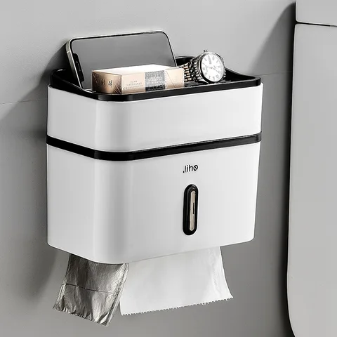 Креативный водонепроницаемый держатель для туалетной бумаги, настенный двухслойный держатель для туалетной бумаги, держатель рулона туалетной бумаги, аксессуары для ванной комнаты