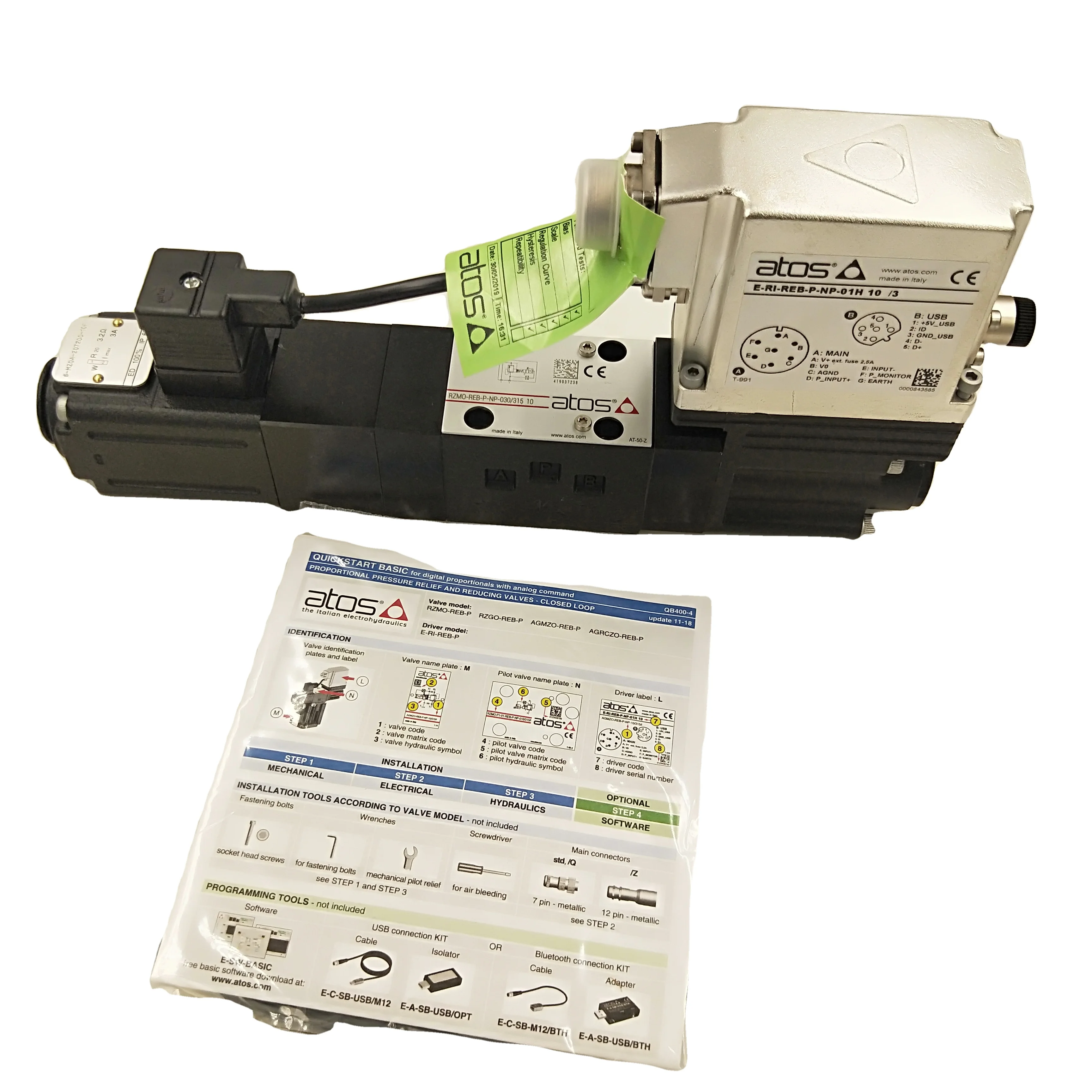 Италия ATOS RZGA-A-033/80/M/PE гидравлический пропорциональный клапан рельефный
