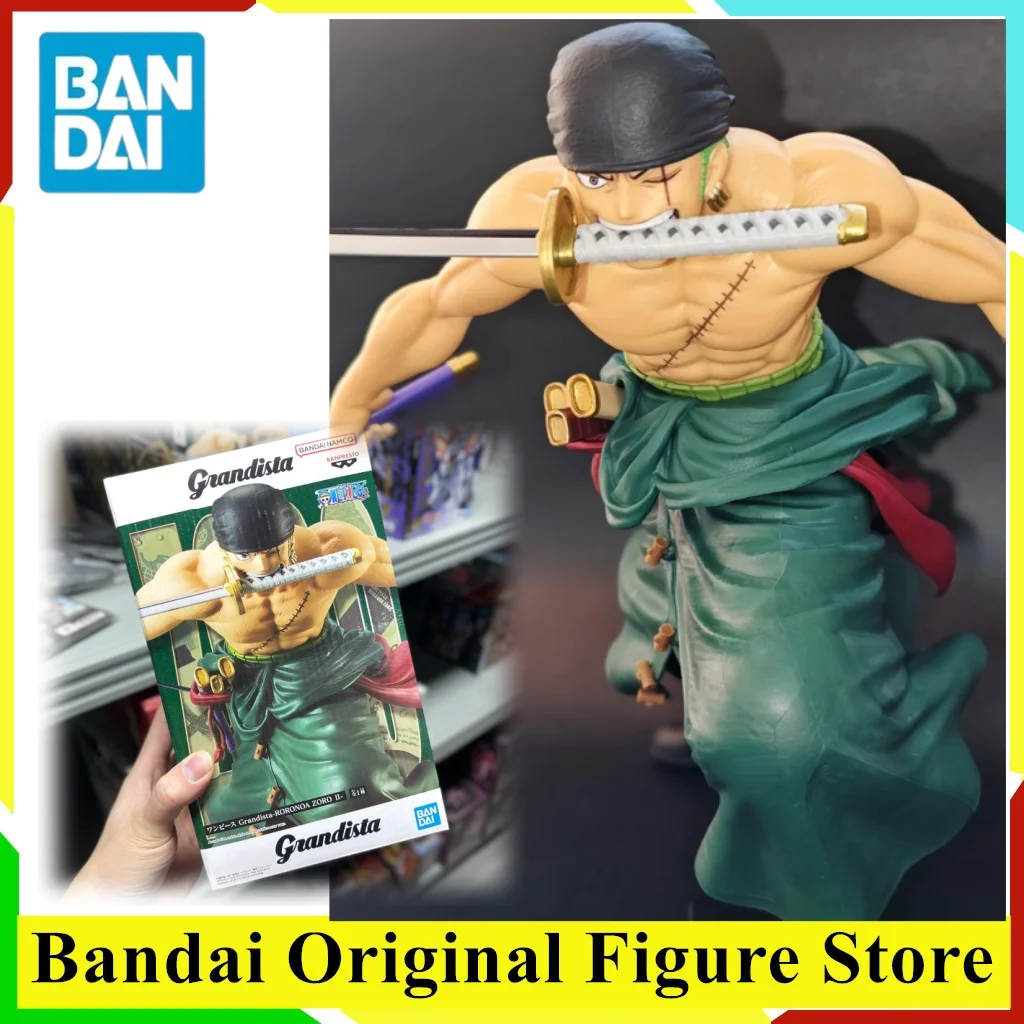 Фото Оригинальная коллекционная фигурка BANDAI One Piece: Ророноа Зоро (Санториу Грандиста), модель из ПВХ, серия Figuarts №1