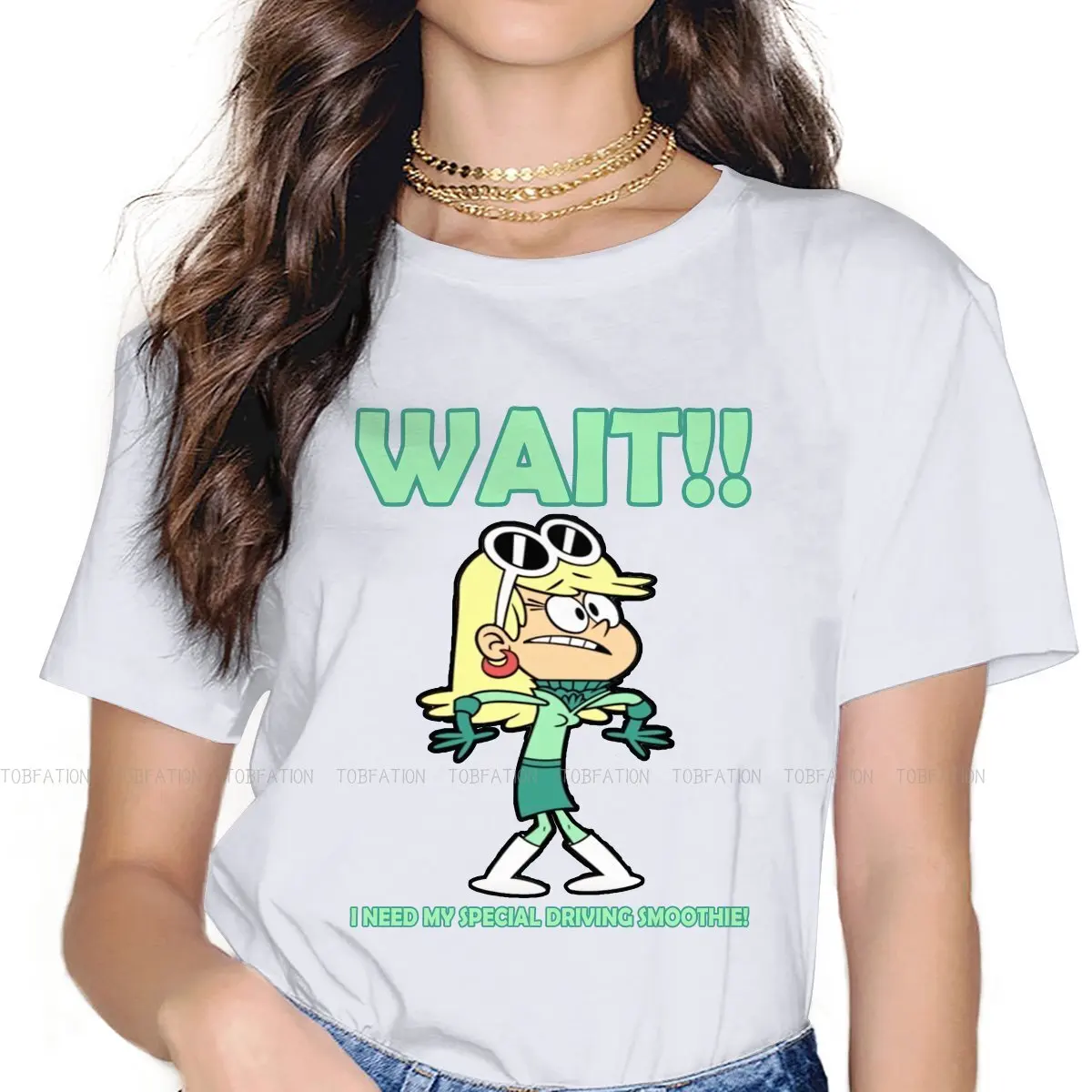 Leni Wait Women's TShirt  Crewneck Girls Short Sleeve 4XL Lady T Shirt Funny Cute Gift