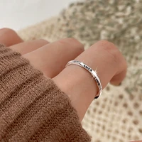 retro geometry rings luck coin musical note hand finger hoops tide silver gothic hip hop ring korean fashion jewelry wholesale
