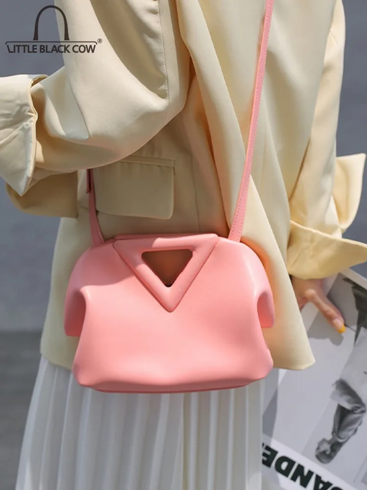 

Модная женская сумка через плечо из мягкой кожи с откидным клапаном, женская сумка для вечеринки, милая Повседневная Сумка-тоут карамельных...