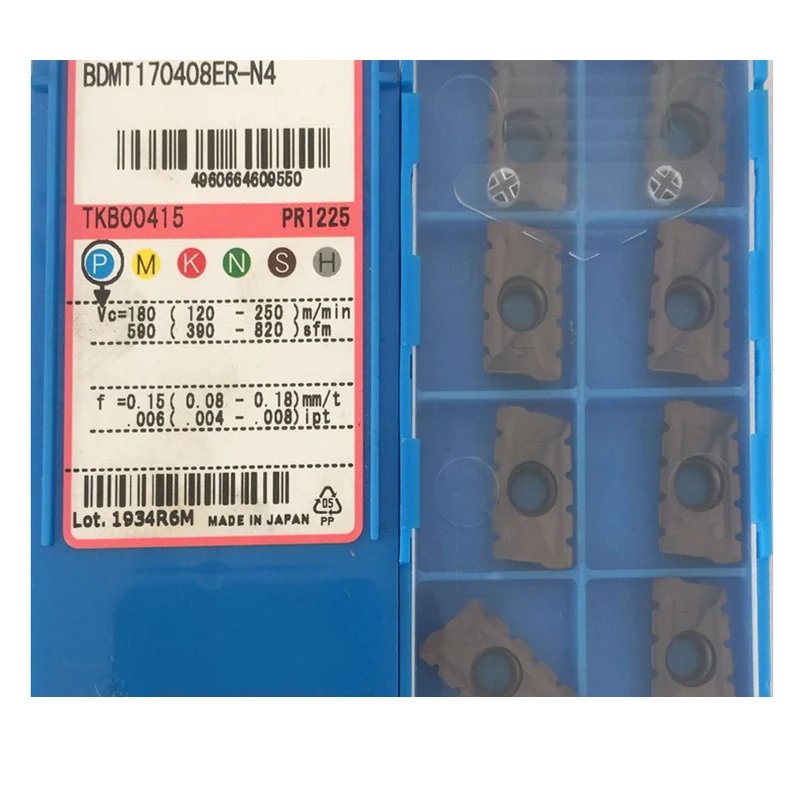 

100% Original BDMT170408ER-N3 BDMT170408ER-N4 PR1210 R1230 BDMT170408 BDMT 170408 Slotted Rough Milling Inserts CNC Lathe Cutter