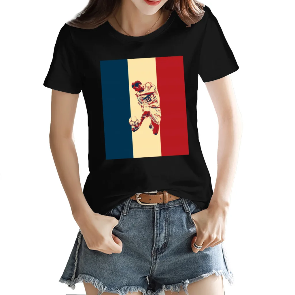 

Women's T-shirt Football Player Move France (7) Zinedines and Zidanes Kemp Graphic Cool Top tee Vintage Fitness USA Size