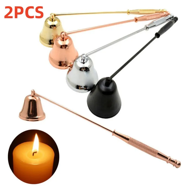 

2PCS Bell Candle Fire Extinguisher Candle Extinguishing Shade Accessories DIY Candle Extinguishing Gift