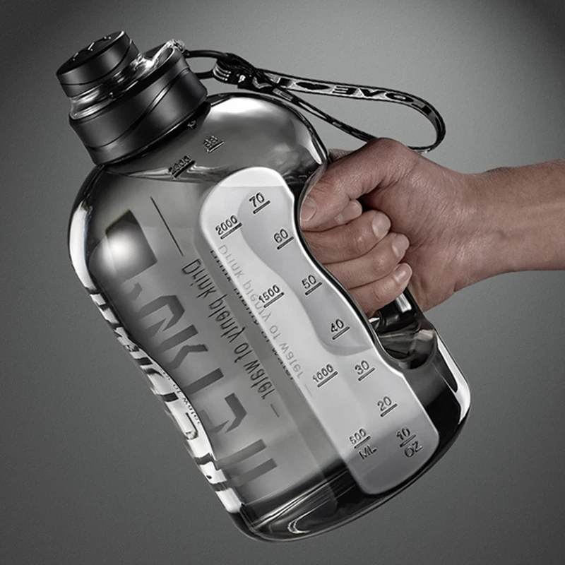 

2.7 Time Straw Bottles Large Water Free Portable Scale Travel Cup For Sport Sport Liter Bottle Training Fitness With With