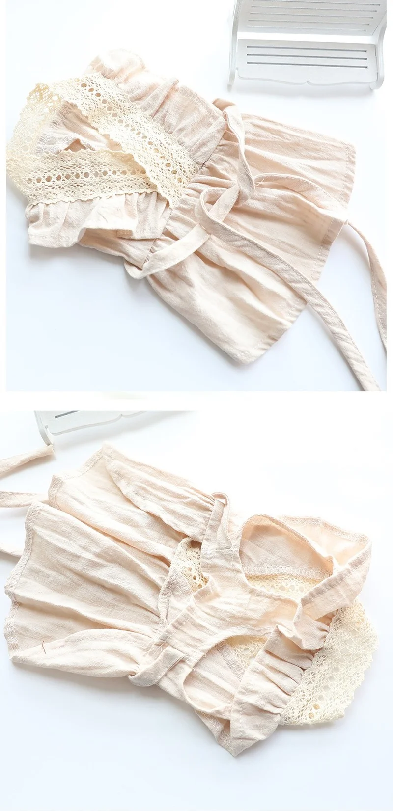 Хлопковое льняное платье для собак-питомцев.