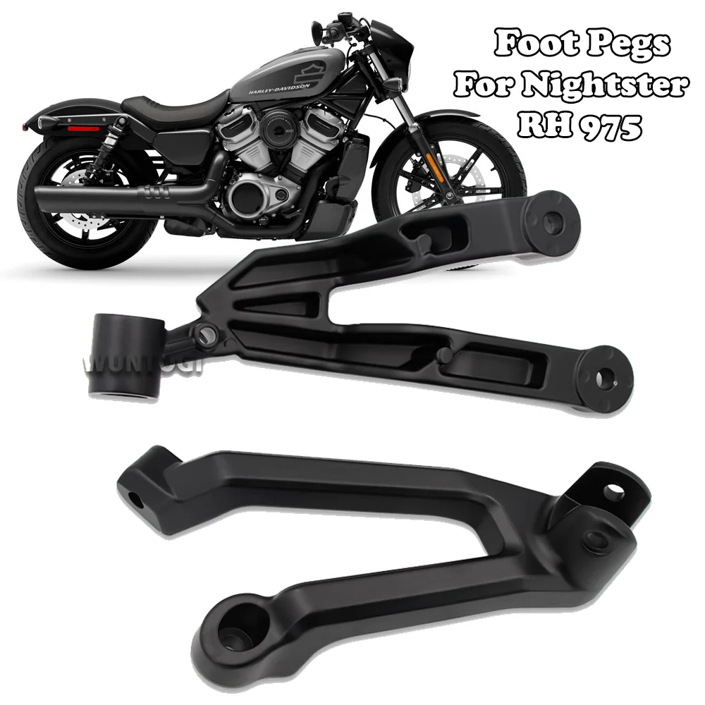 

For Harlry Nightster 975 Nightster RH975 RH 975 Passenger Footrest Rear Foot Pegs Set Mount Foot Pedals Footpeg Support 2022