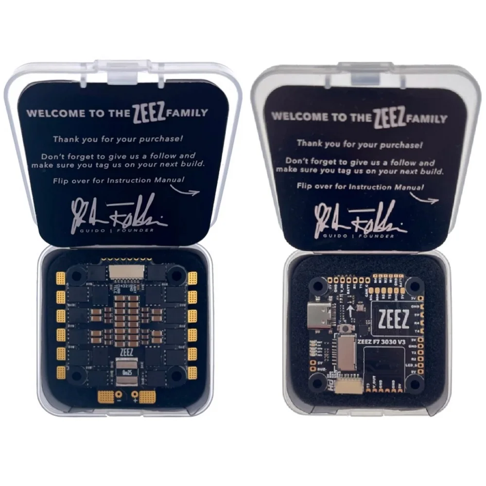 

ZEEZ 10 Pcs F7 3030 Flight Controller V3 and 10 Pcs 55A 4IN1 ESC V3 ESC Set