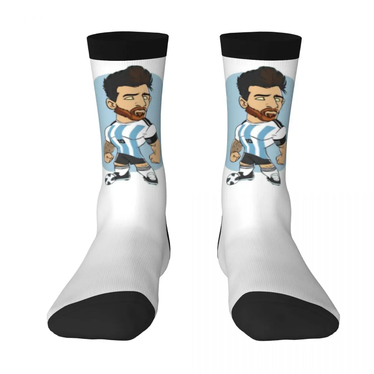 

Argentina Lioneler And Messi Contrast color socks Drawstring Backpack Compression Socks Humor Graphic Graphic Cool Adult Socks