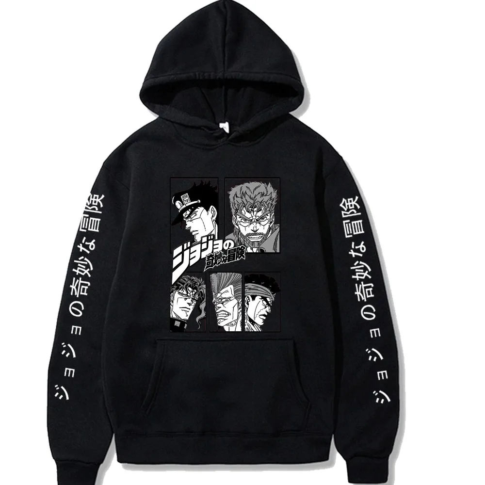 

JOJO_s Bizarre Adventure Hoodie Men Women Fashion Coat Anime Hoodies Kids Hip Hop Boy Girls Coat Men Women Sweats Men's Clothing