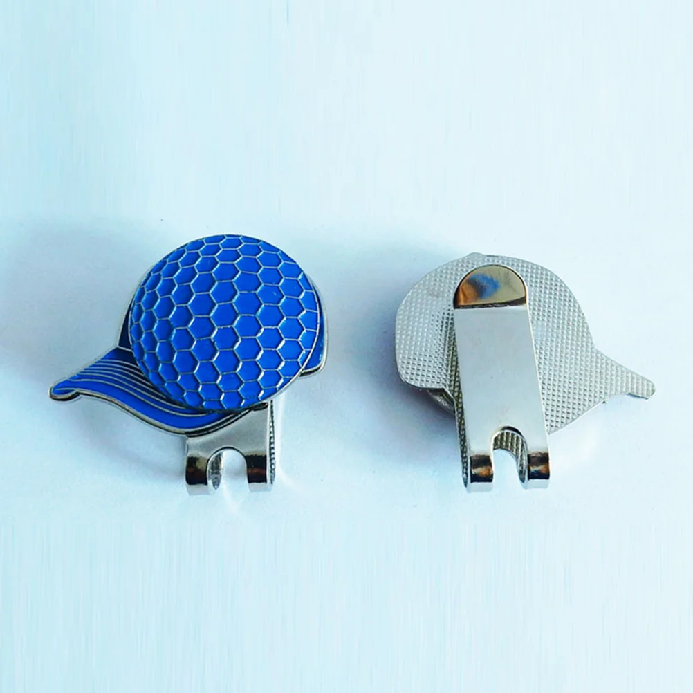 

2 Pcs Lightweight Alloy Magnetic Markers Hat Clip and Hat Pattern Outdoor Accessories