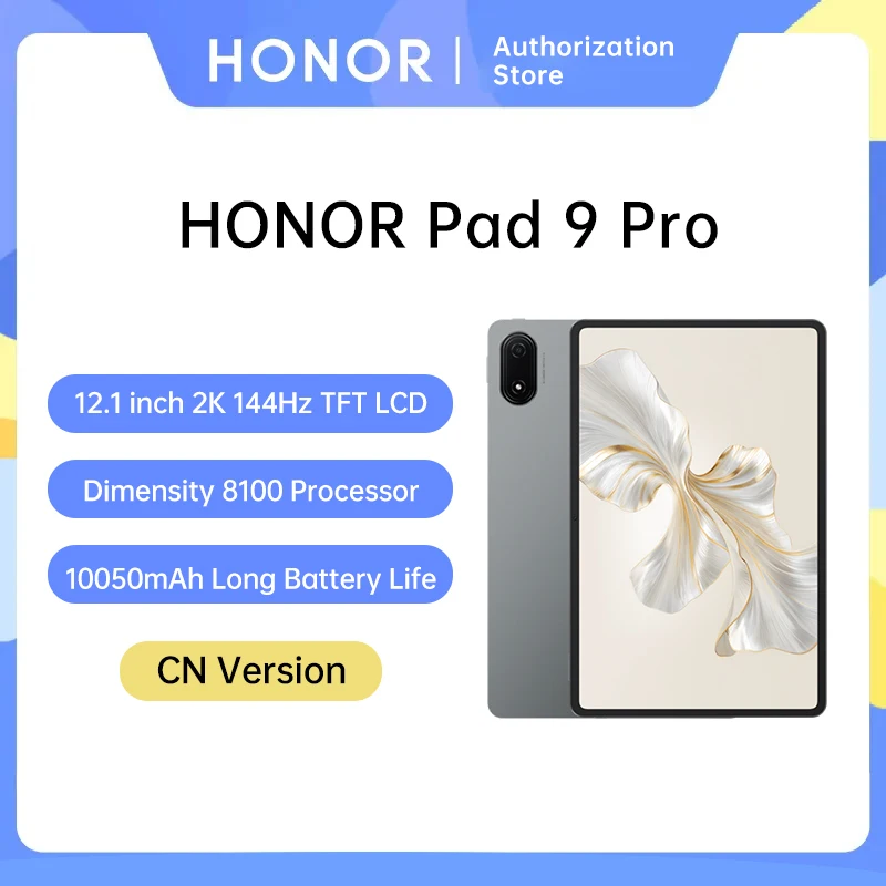 Планшет HONOR Pad 9 Pro, 12,1 дюйма, 2,5 K, 144 Гц, TFT, ЖК-экран ...