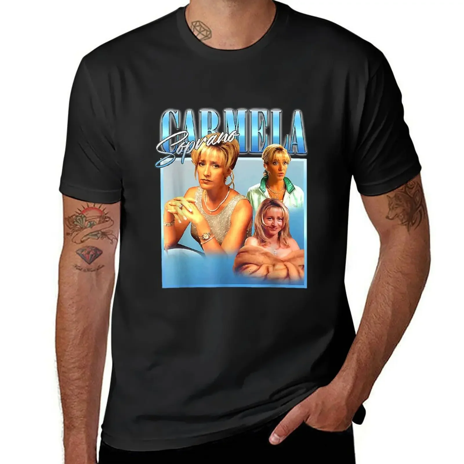 Carmela-Soprano футболка с рисунком аниме женская одежда дизайнерские рубашки Мужская
