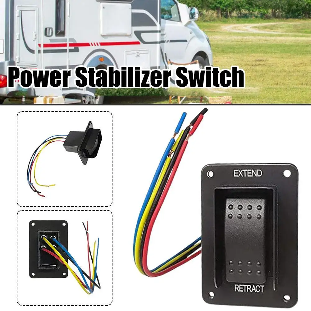 

RV Electric Jack Switch 387874 RV Camper Replacement Power Stabilizer Switches For Stabilizer Jacks Campers