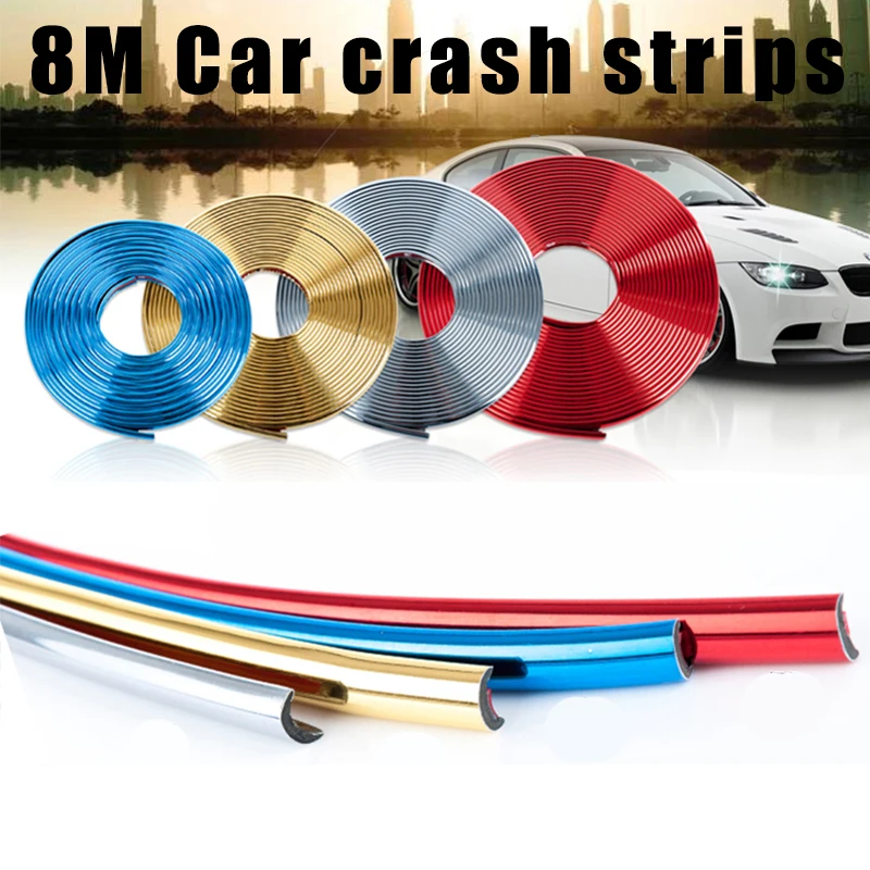 

UniversalCar Rim Protect Strip Wheel Edge Protector bright Matte car Wheel Sticker Tire Protection Care Covers Car Styling 8M