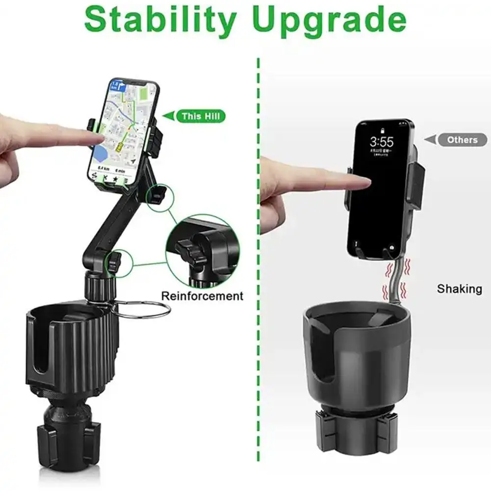 

2 в 1, автомобильный держатель для стакана, с поворотом на 360 °