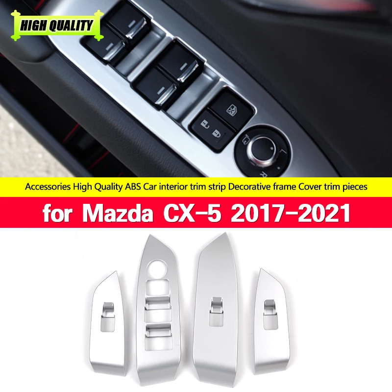

Для Mazda CX-5 CX5 KF 2017-2019 2020 2021 автомобильные аксессуары для интерьера окна переключатель кнопки переключателя панели аксессуары для отделки