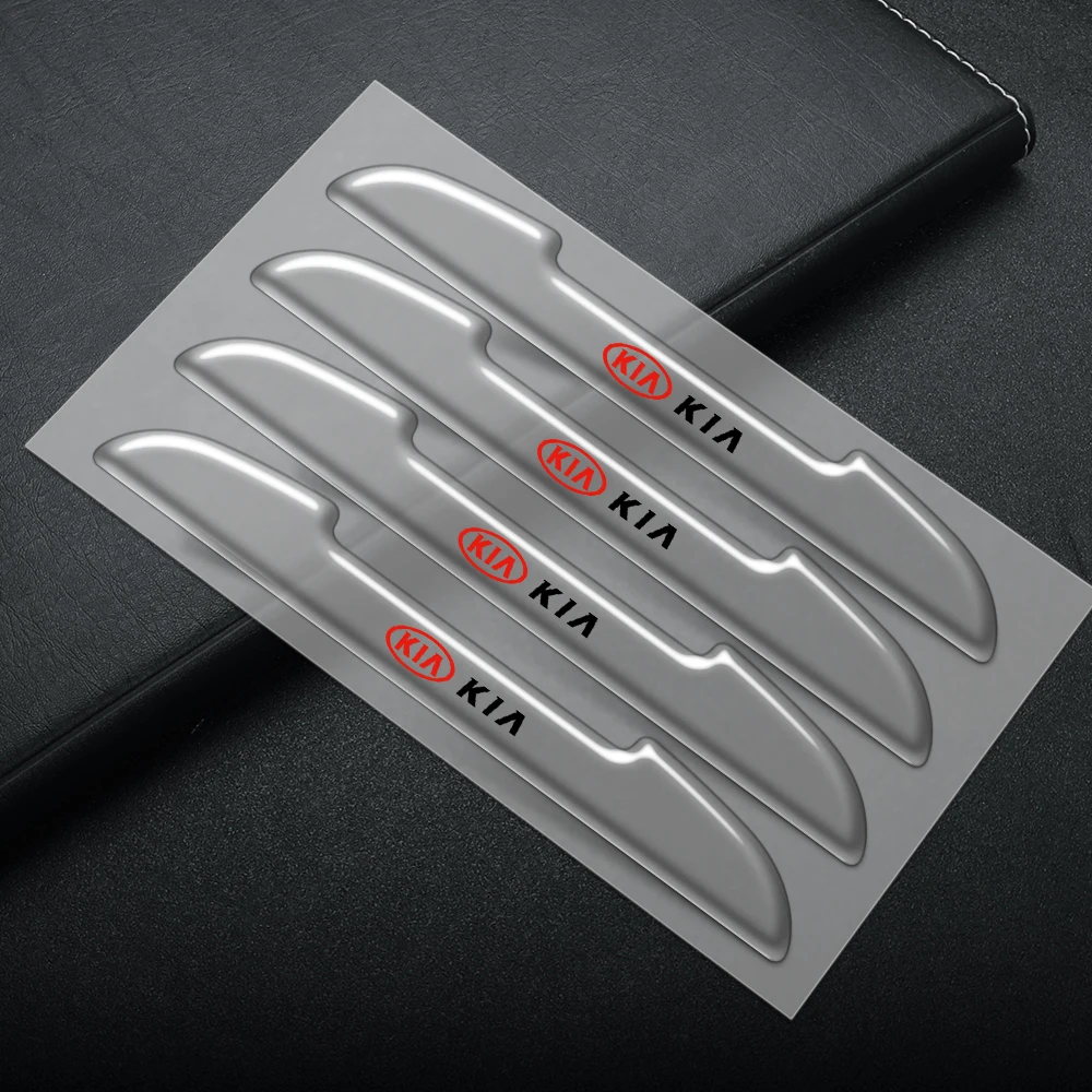 

4pcs Transparent Car Door Edge Guard Anti-Collision Strips Rubber Stickers For KIA Sportage Rio K2 Sorento Soul Picanto