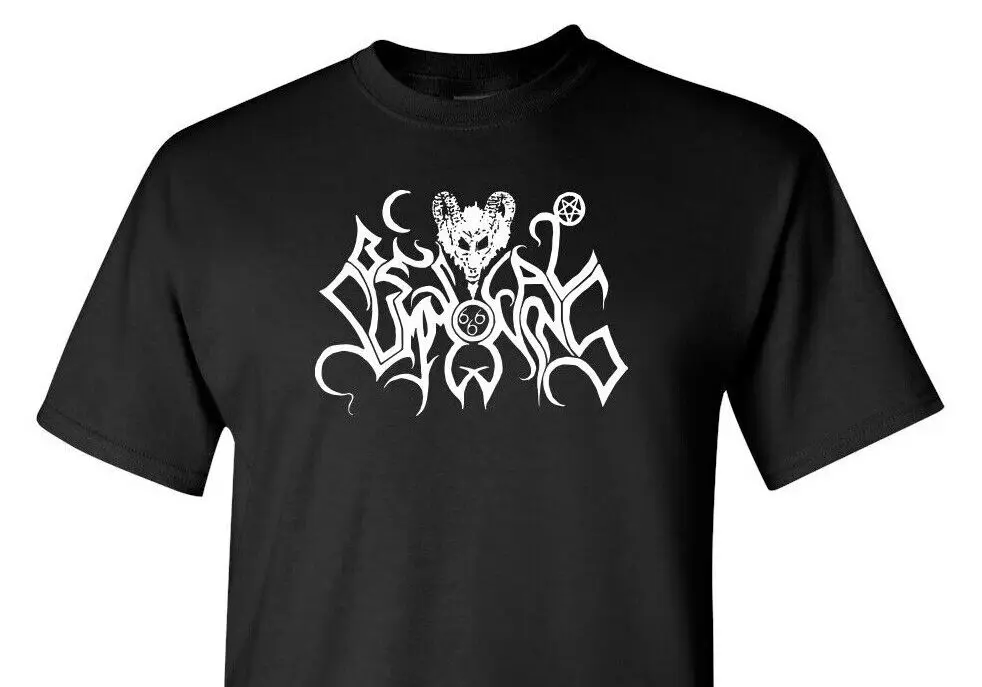 Черная металлическая футболка с вызовом