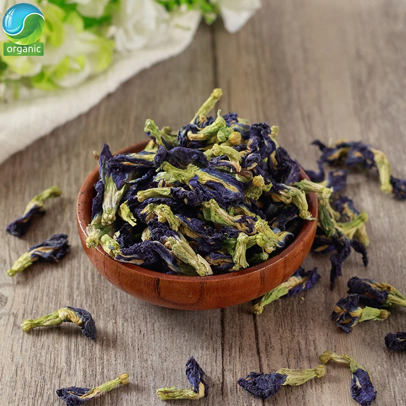 

Organic Butterfly Pea/Buttrfly Pea Flower/Blue Butterfly Pea Pure Dried Clitoria Kordofan Pea Flower