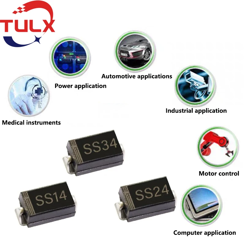 1075Pcs/ Box 24 Values SMD SS310 SK54 SS110 1N5822 1N4007 ES1J FR107 SR2100 1N5817 SS16 S1M S2M SMA Schottky Rectifie Diode Kit