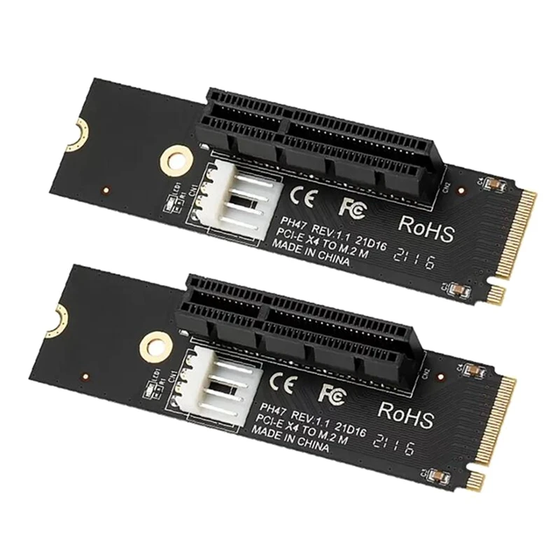 

2 шт., плата-адаптер NGFF на PCI-E M.2 на PCIE X4