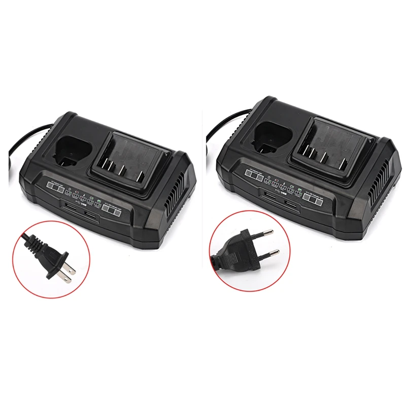 

AYHF-GAX1218V Dual-Bay Battery Charger For 18V/12V Power Tool