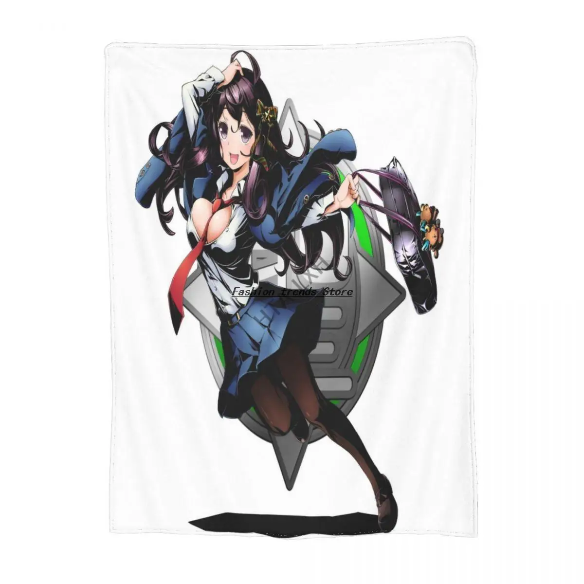 

Anime Divine Gate Eve Cartoon printed flannel fleece blanket Soft Sherpa blanket Light sofa bed blanket
