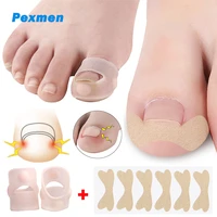 pexmen 8pcs ingrown toenail corrector big toe nail healing care protector sticker paronychia treatment pedicure tool