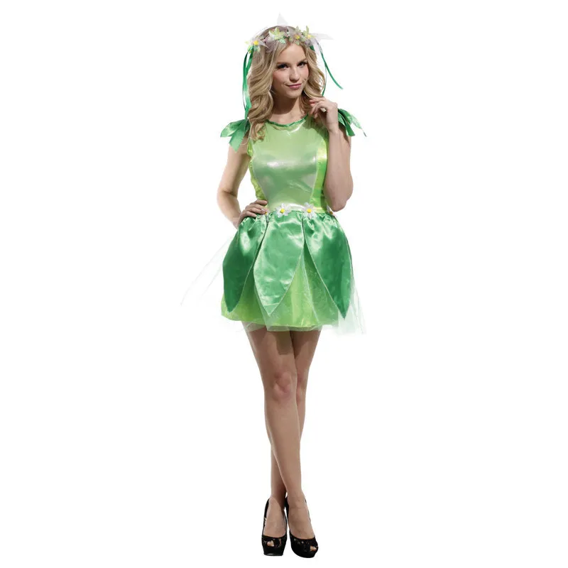 

Parent-child Elf Fairy Cosplay Costume Set Carnival Party Cute RolePlay Dresses For girl's Halloween Birthday Elf Fancy Outfits