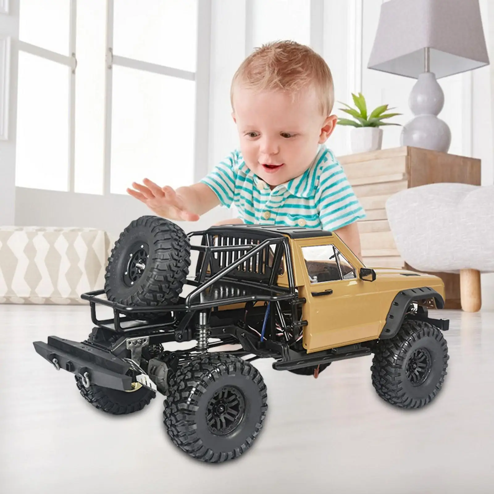 

Body Cab&Back-Half Cage Upgrade for 1/10 RC Crawler Car 313, 324mm Wheelbase