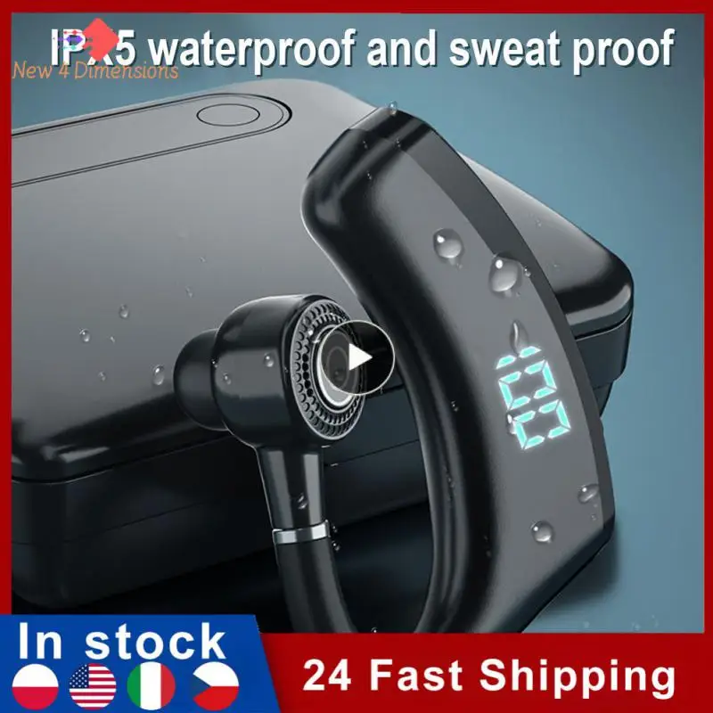 

With Charging Box Waterproof Wireless Earphones Led Digital Display bluetooth-compatible Headset Voice Answer Sports Headphone