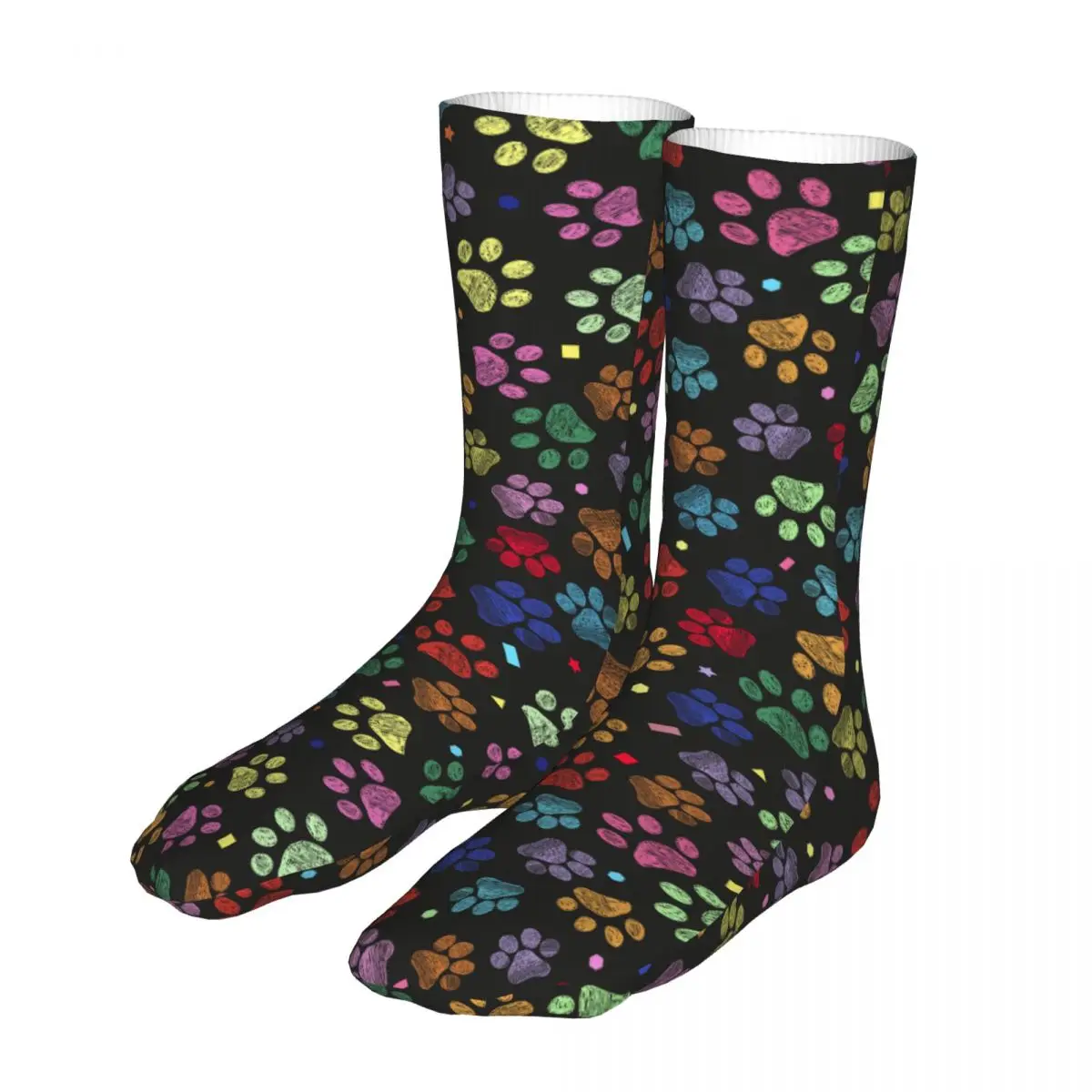 

Cute Animal Paw Pattern Socks Men's Women's Polyester Funny Happy Socks High Quality Spring Summer Autumn Winter Stockings Gift