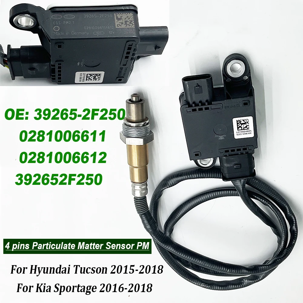 39265-2F250 для Hyundai Tucson 2015-2018 Kia Sportage 2016-2018 Датчик твердых частиц PM 0281006611 0281006612 392652 F250