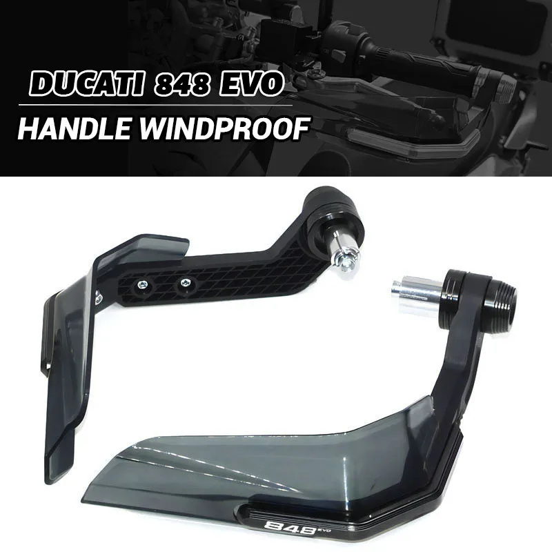 

For Ducati 848 EVO 848EVO All Years Handguard Shield Hand Guard Protector Windshield